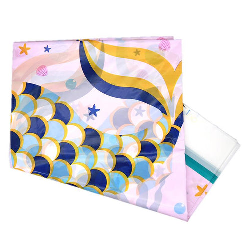 Mermaid Theme Birthday Party Tableware Package (#Type D)